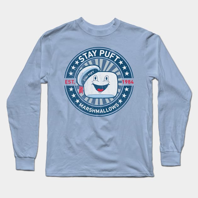 Stay Puft Marshmallows Long Sleeve T-Shirt by Tee Arcade